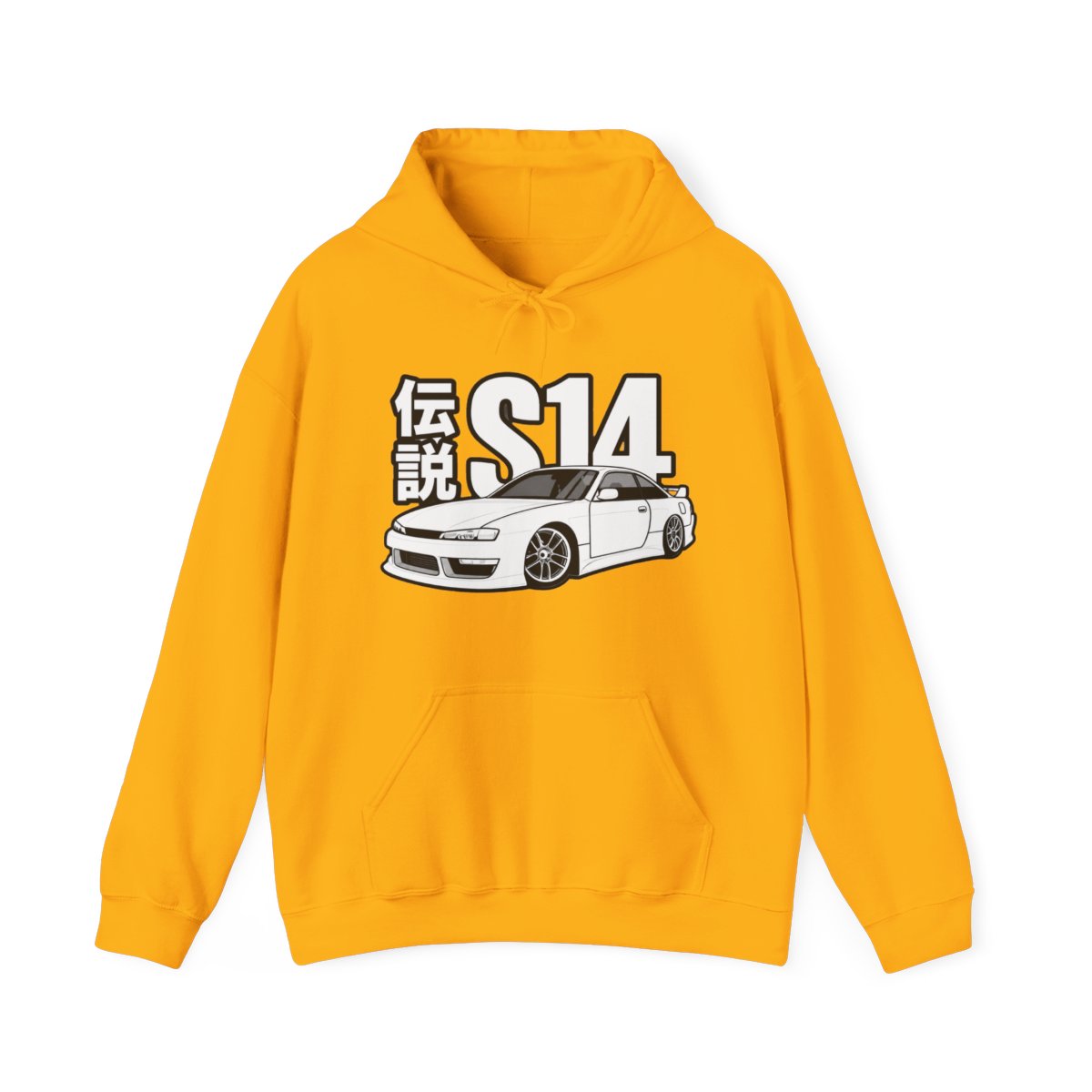 Initial D Vintage S14 FD Drift Japanese Cars Hoodie - alternate angle 2, merchandise